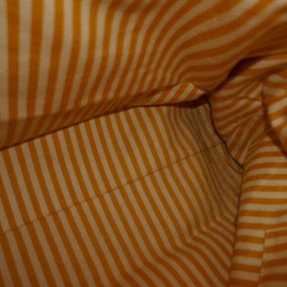 Plinio Visona Made in Italy Genuine Leather Mustard Yellow Large Crossbody Bag - Picture 11 of 14